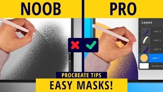 How to Use Clipping Mask Quickly in Procreate  Procreate Tips [upl. by Fattal]