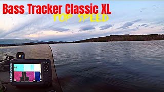 Bass Tracker Classic XL Top Speed Calm Water 50 HP [upl. by Perl]