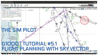 Microsoft Flight Simulator 2020  EP51  Flight Planning using Sky Vector  Beginner Level [upl. by Trinidad684]