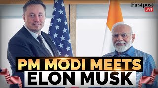 PM Modi in US LIVE PM Modi Meets Elon Musk  Donald Trump  US News  N18G [upl. by Baryram]