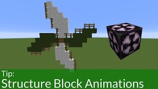 How To Animate with Structure Blocks In Minecraft [upl. by Euv]