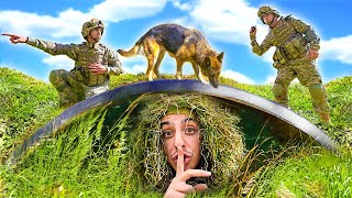 I Challenged the ACTUAL MILITARY to Camo Hide and Seek [upl. by Nwahsyar]