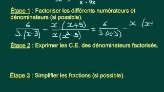 113 Addition des fractions algebriques [upl. by Eneryc]