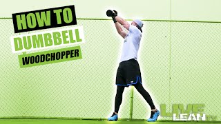 How To Do A DUMBBELL WOODCHOPPER  Exercise Demonstration Video and Guide [upl. by Elleniad]