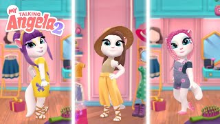 🤩 How to Dress for Summer  NEW My Talking Angela 2 Gameplay [upl. by Droc]