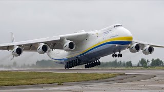 Antonov An225 Mriya Landing at Leipzig Germany – The Worlds Largest Cargo Plane [upl. by Assenev]