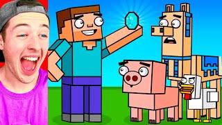 Reacting to the FUNNIEST Minecraft Animations [upl. by Hebbe978]