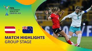 Austria v New Zealand  FIFA U20 Womens World Cup Colombia 2024  Match Highlights [upl. by Adnalohs]