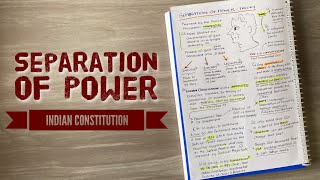 Doctrine of Separation of Power and Checks and Balances in Indian Constitution [upl. by Pederson994]