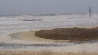 Winter noreaster pounds Jersey Shore [upl. by Leacock]