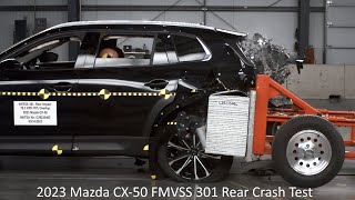 20232024 Mazda CX50 FMVSS 301 Rear Crash Test 50 Mph  Video Only [upl. by Courtenay]