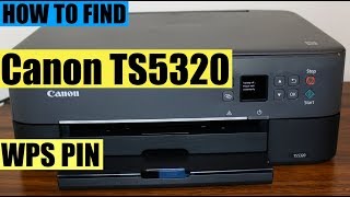 Canon TS5320 WPS PIN Number review [upl. by Adorne]