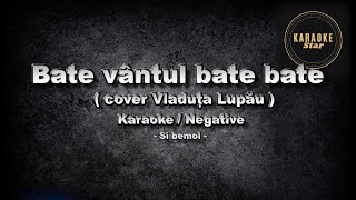 Bate vântul bate bate karaoke negative cover Vlăduța Lupău [upl. by Yelhs]