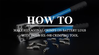 IWISS BATTERY CABLE LUG HEXAGONAL CRIMPING TOOL [upl. by Halullat]