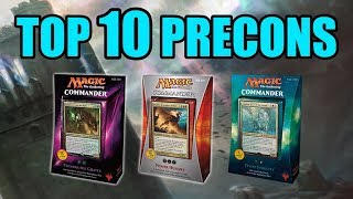 Top Ten MTG Best Precon Decks For Commander [upl. by Voletta]