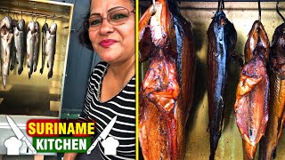 Zalm En Forel Roken In Rookoven  Salmon And Trout Smoking In Smoker  Suriname Kitchen [upl. by Gunner353]