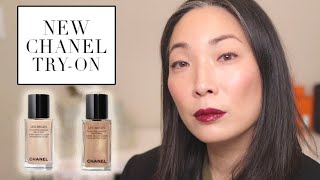 Trying New CHANEL Makeup  Les Beiges Sheer Healthy Glow Highlighting Fluids [upl. by Lanevuj651]