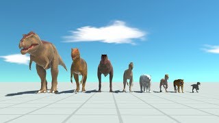 ALL CARNIVORES vs EVERY UNIT  Animal Revolt Battle Simulator [upl. by Itirahc819]