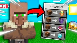 Minecraft But VILLAGERS TRADES ARE OP [upl. by Ennirak]