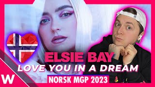 Elsie Bay  Love You In A Dream REACTION  MGP 2023 Norway at Eurovision [upl. by Plank39]