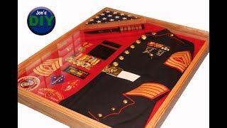 DIY Marine Shadow Box with Jacket amp Knife  Jons DIY [upl. by Shevlo26]