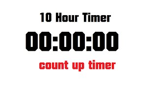 10 Hour Timer Count Up [upl. by Eillime422]