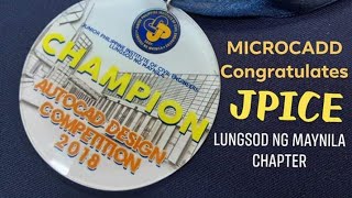 JPICE AutoCAD Design Competition 2018 l Lungsod ng Maynila Chapter [upl. by Ailliw]