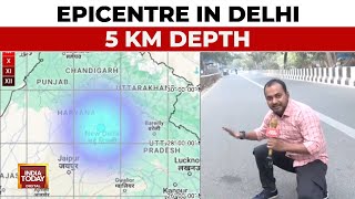 Earthquake Hits DelhiNCR India Today Reports From Epicentre Dhaula Kuan  Delhi Earthquake News [upl. by Avir]