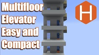 Multifloor Bubble Elevator Easy and Compact 113 Minecraft Tutorial [upl. by Hammond]