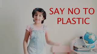 Say NO to Plastic  Ban Plastic Kids Speech [upl. by Waynant]