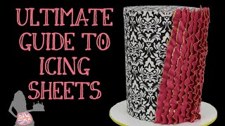 Ultimate Guide To Icing Sheets Sugar Sheets On Cakes [upl. by Ayeka]