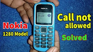 Nokia 1280 Call not allowed Disable  How To disable FDN Nokia 1280 Model  Fixed dialing Setting [upl. by Alaik808]