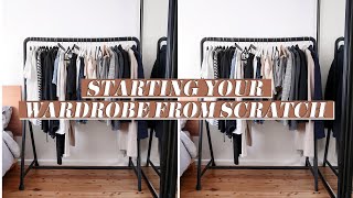 Starting Your Wardrobe From Scratch How to Create a Minimal Closet BASICS 101  Mademoiselle [upl. by Atinas]