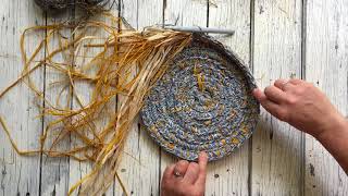 Crochet Raffia Basket Video 2 by Petalplum  Ellie Beck [upl. by Mikol805]