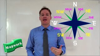 Geography Mapwork Compass Rose Directions [upl. by Blunk]