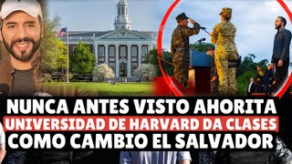 Universidad de Harvard se lleva a BUKELE ahorita [upl. by Nap]