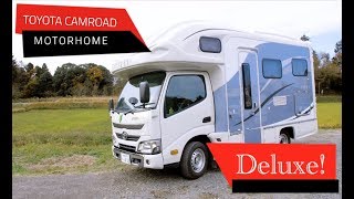 Toyota Camroad Deluxe Motorhome  Japan Campers campervan rental [upl. by Assennav123]