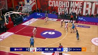 Luka Ašćerić with some BIG plays in the 4th quarter Vojvodina mts  Široki TT Kabeli 1412025 [upl. by Galer]