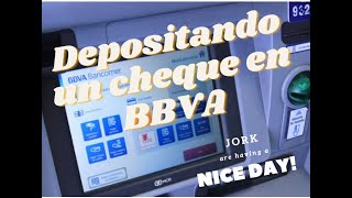 Depositando un cheque en practicajas BBVA [upl. by Oker]