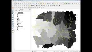 hydrological analysis con Qgis canali di drenaggio e bacini idrografici [upl. by Krissie]