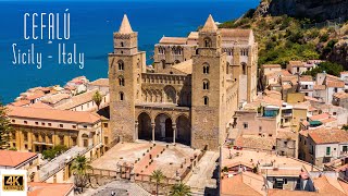 🇮🇹 4K drone video of Cefalù Sicily Italy [upl. by Hilarius856]