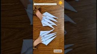 How to Make Paper Claws  Paper Finger ClawsHalloween crafthappyhalloween [upl. by Germin]