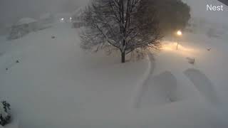 6 FEET OF SNOW TIMELAPSE [upl. by Aya572]