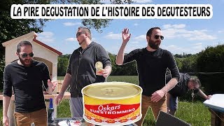 Dégustation Challenge Surstromming le Hareng fermenté Pire Odeur du monde [upl. by Delsman628]