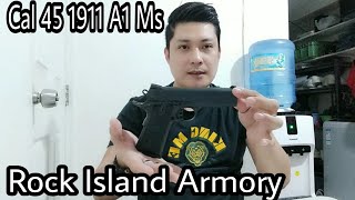 Rock Island Armory 1911 Cal 45 A1 Ms Review [upl. by Ayhtin]