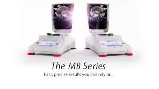 OHAUS Moisture Analyzers  MB120 and MB90 EN [upl. by Garvy]