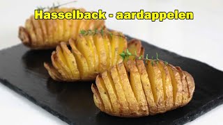 Recept hasselback aardappelen bakken in de oven [upl. by Yliak]