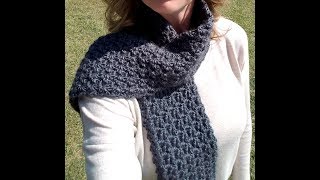 FREE Crochet Scarf  Stormy Waters Infinity [upl. by Nirroc503]