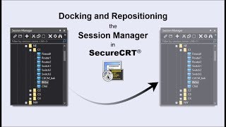 Docking amp Repositioning SecureCRTs Session Manager [upl. by Patton]