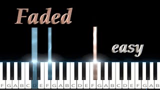 Faded  Alan Walker  Easy [upl. by Rizas833]